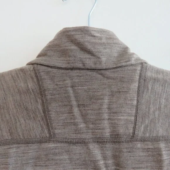 ICEBREAKER | RealFLEECE® Sierra Merino Wool Zip Up Jacket Sweater Oatmeal Sz M - Picture 13 of 16